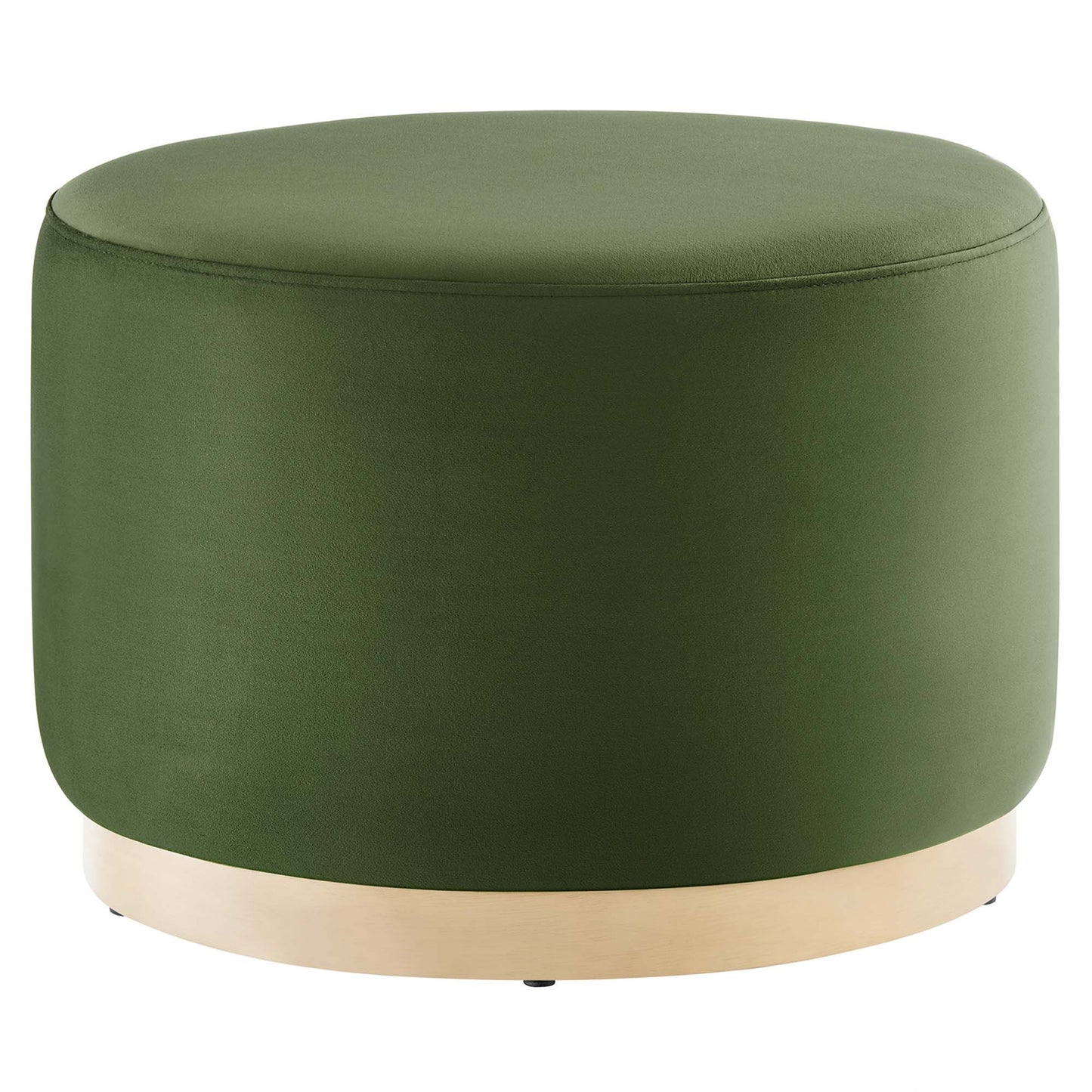 Tilden Large 23" Round Performance Velvet Upholstered Ottoman