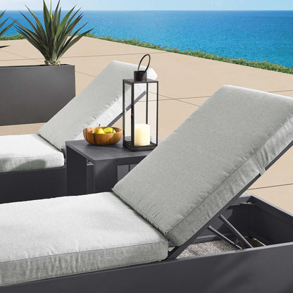 Tahoe Outdoor Patio Powder-Coated Aluminum 3-Piece Chaise Lounge Set