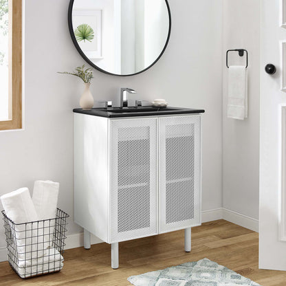 Calla 24" Perforated Metal Bathroom Vanity