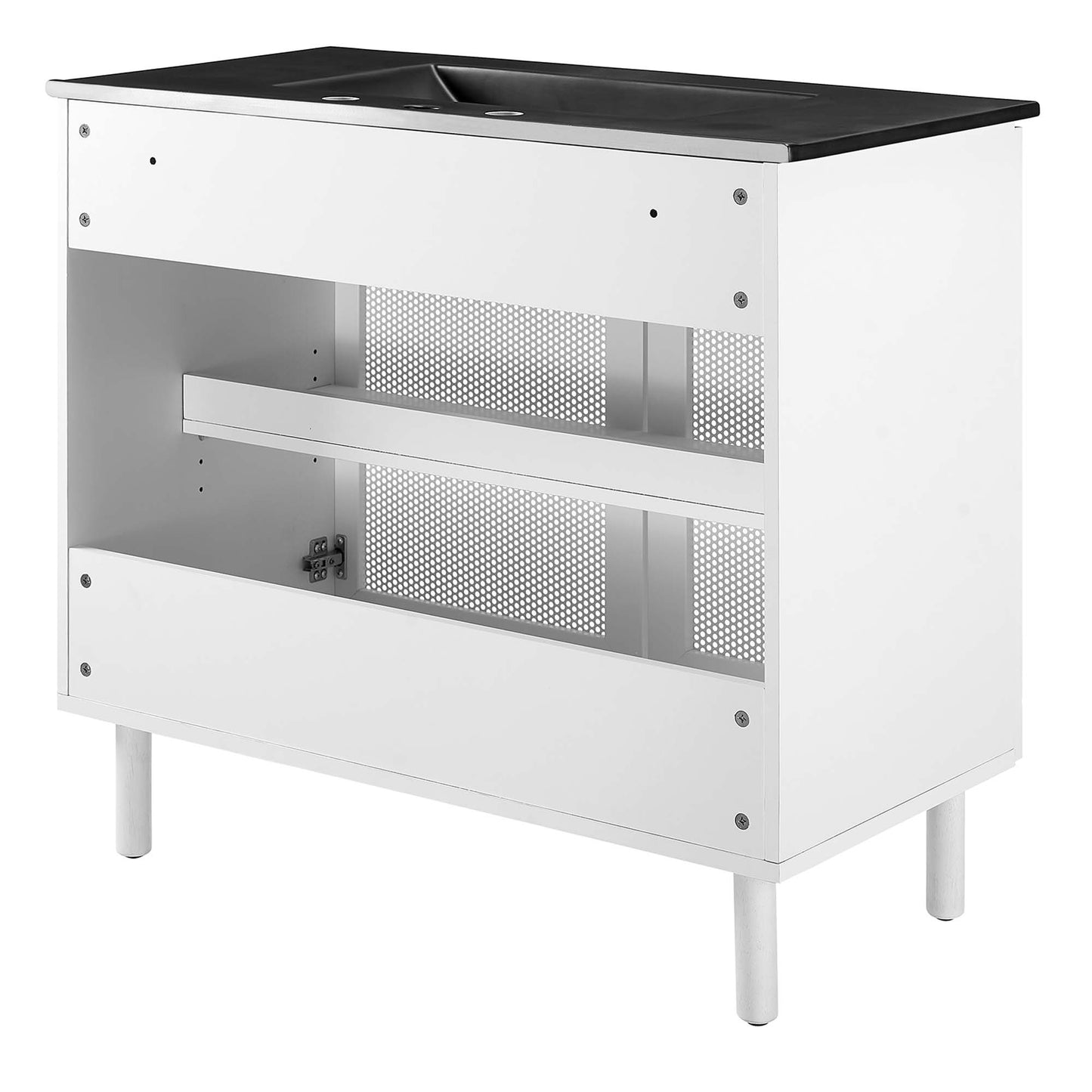 Calla 36" Perforated Metal Bathroom Vanity