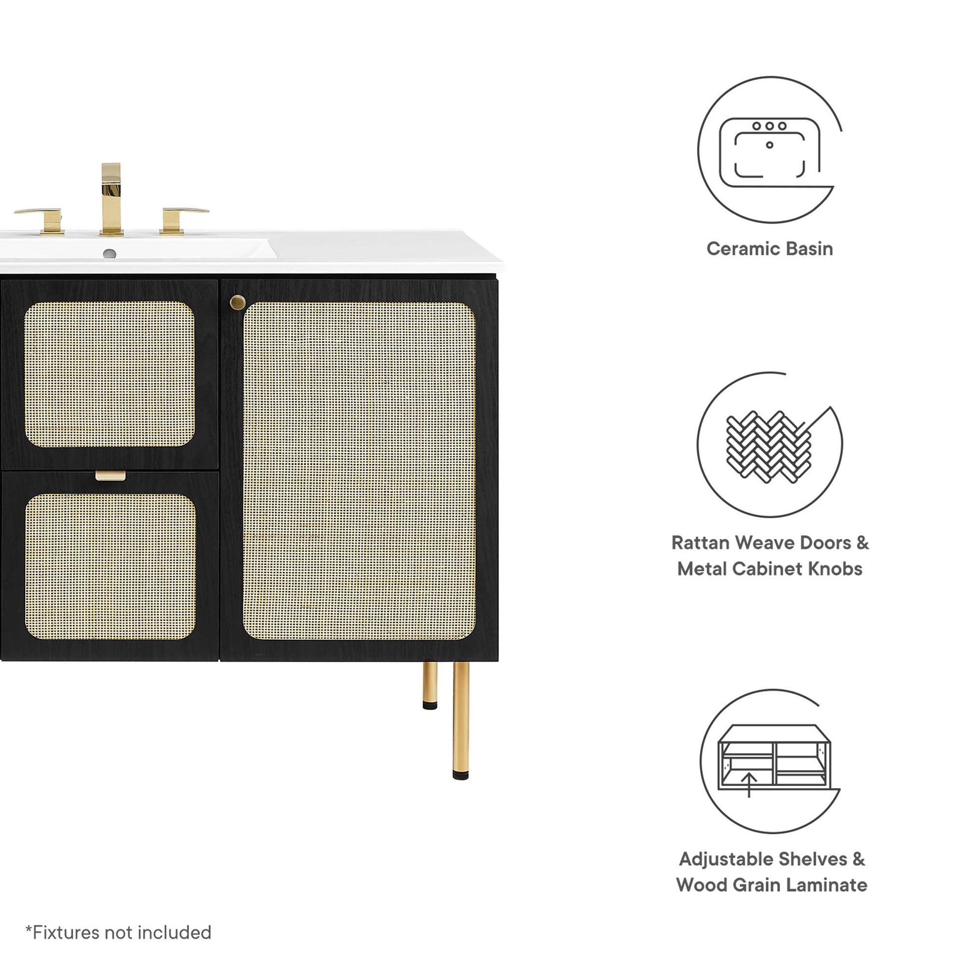 Chaucer 48" Single Sink Bathroom Vanity