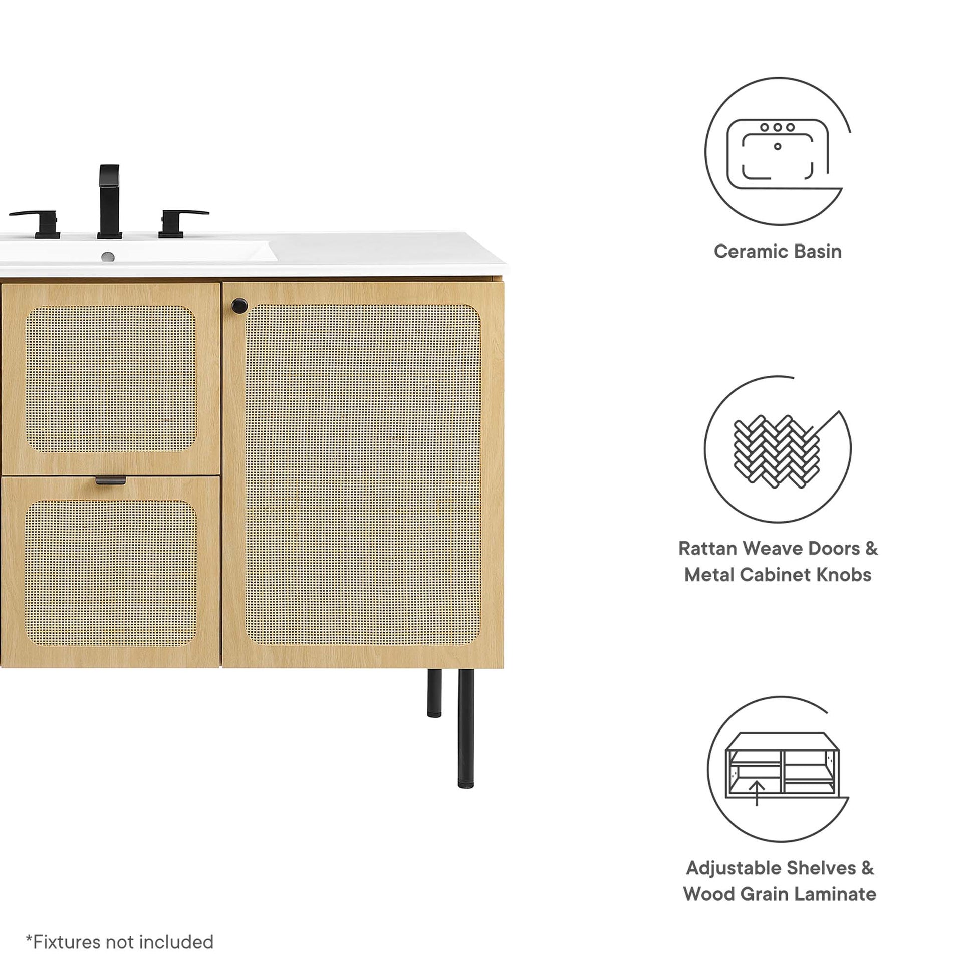 Chaucer 48" Single Sink Bathroom Vanity