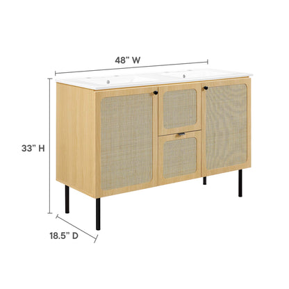 Chaucer 48" Double Sink Bathroom Vanity