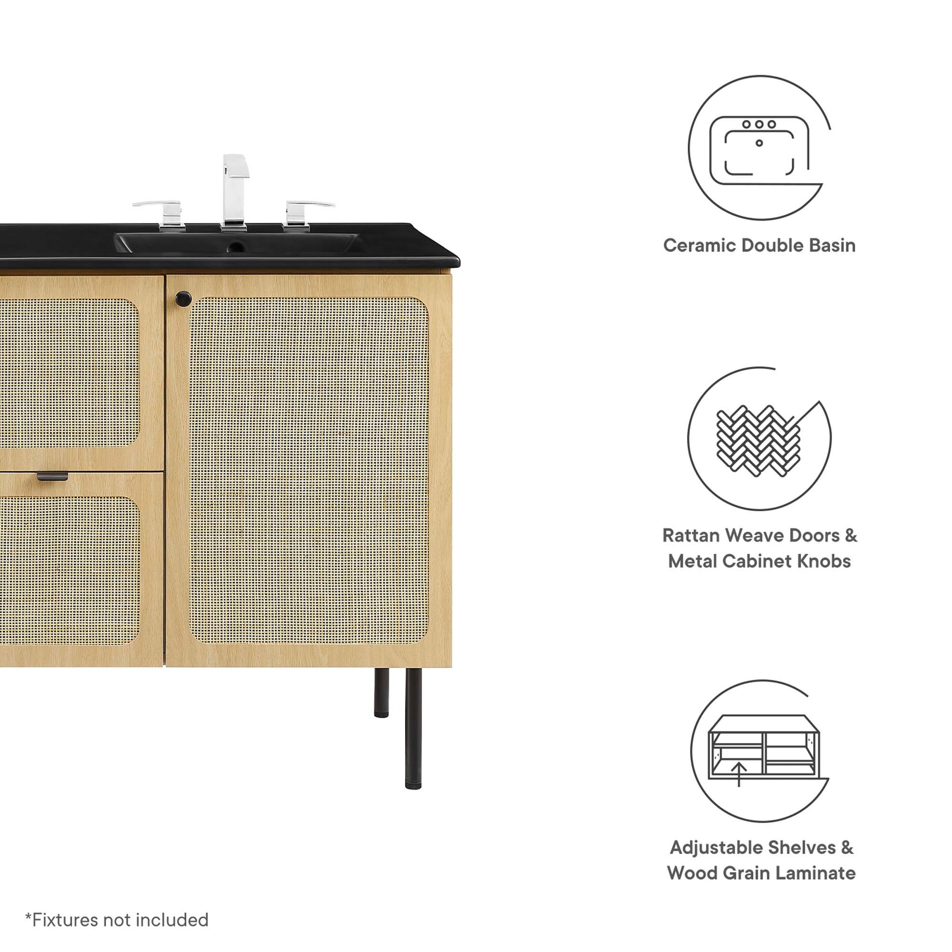 Chaucer 48" Double Sink Bathroom Vanity