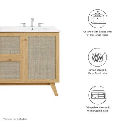 Soma 48” Double Sink Bathroom Vanity