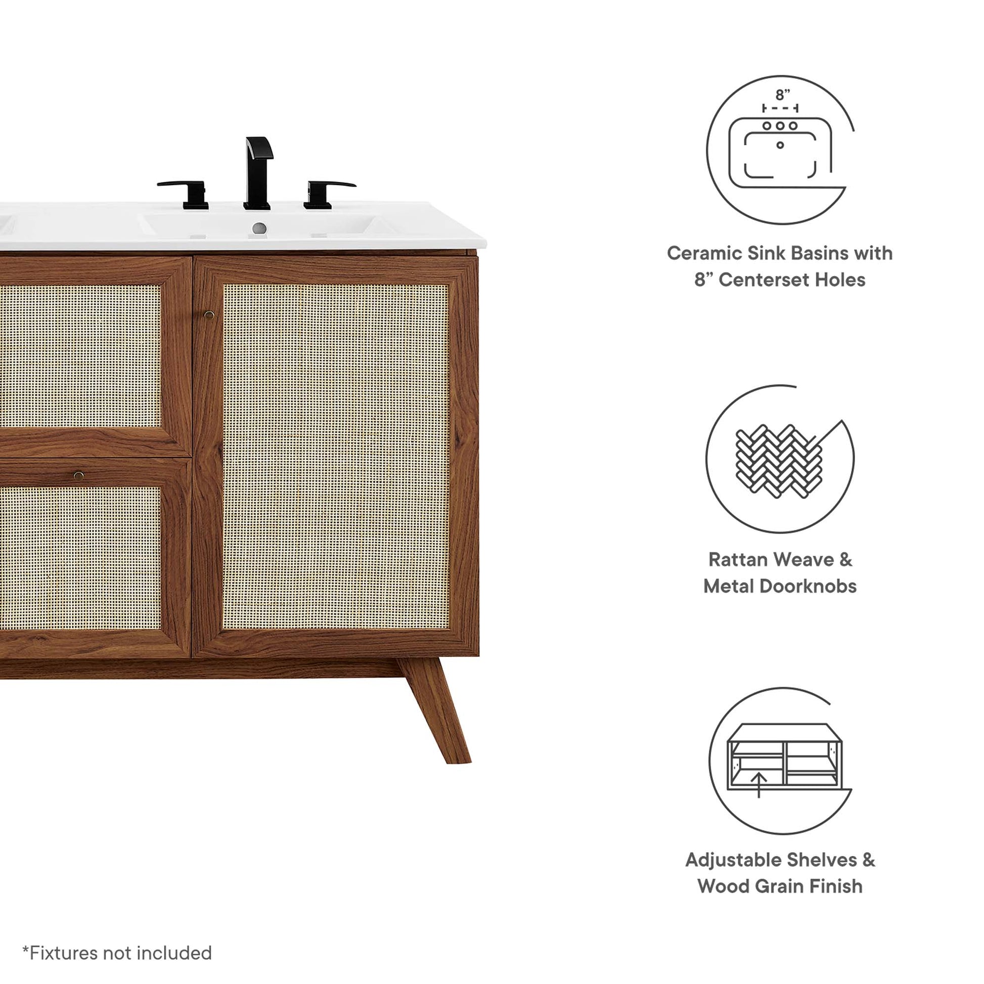 Soma 48” Double Sink Bathroom Vanity