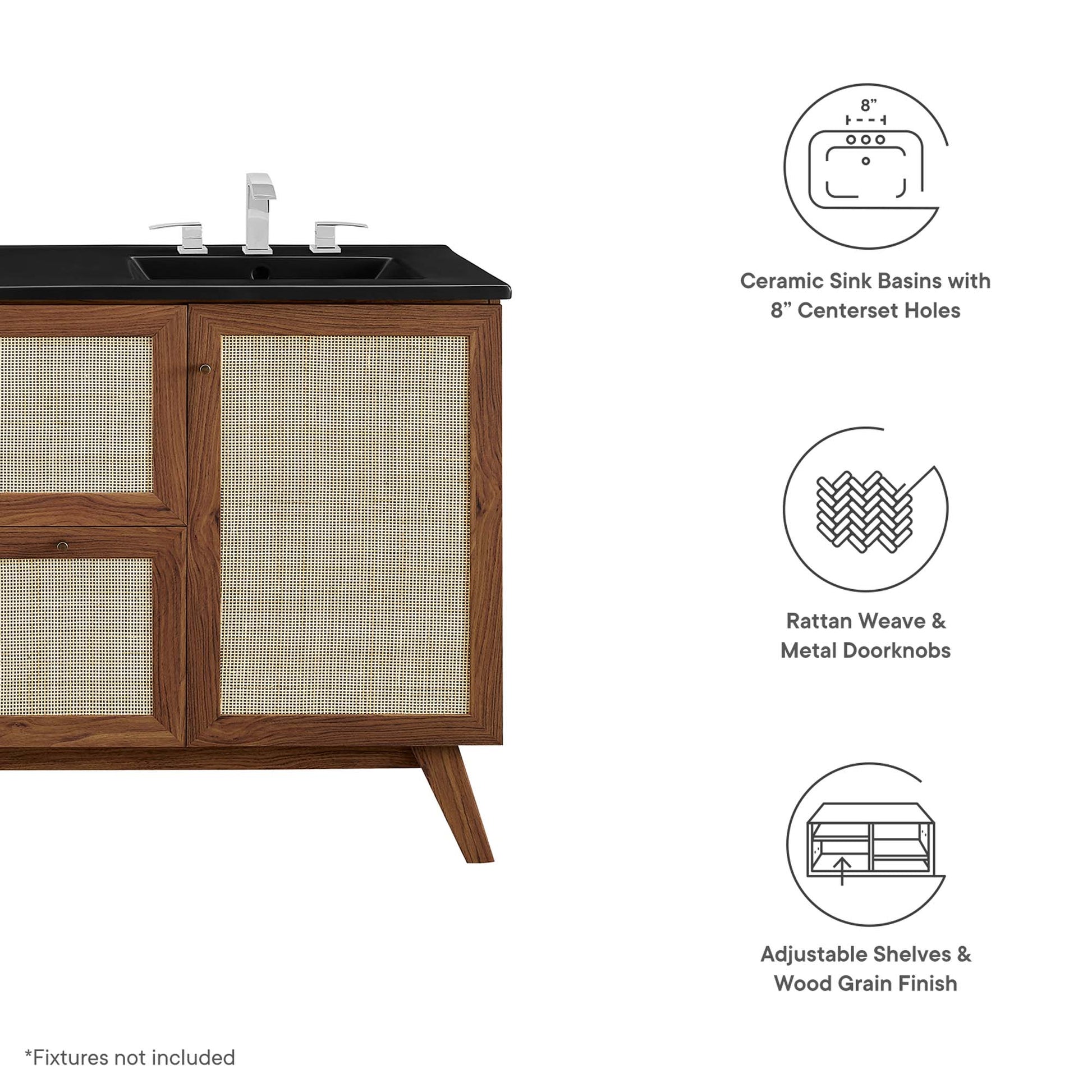 Soma 48” Double Sink Bathroom Vanity