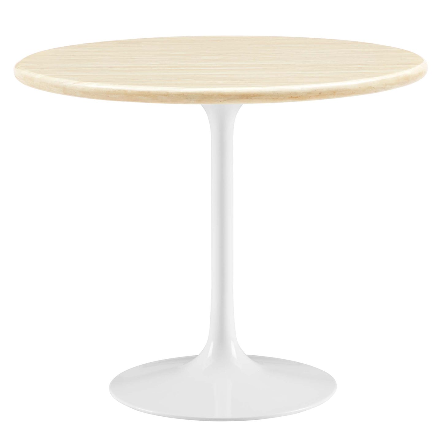 Lippa 36” Round Artificial Travertine  Dining Table