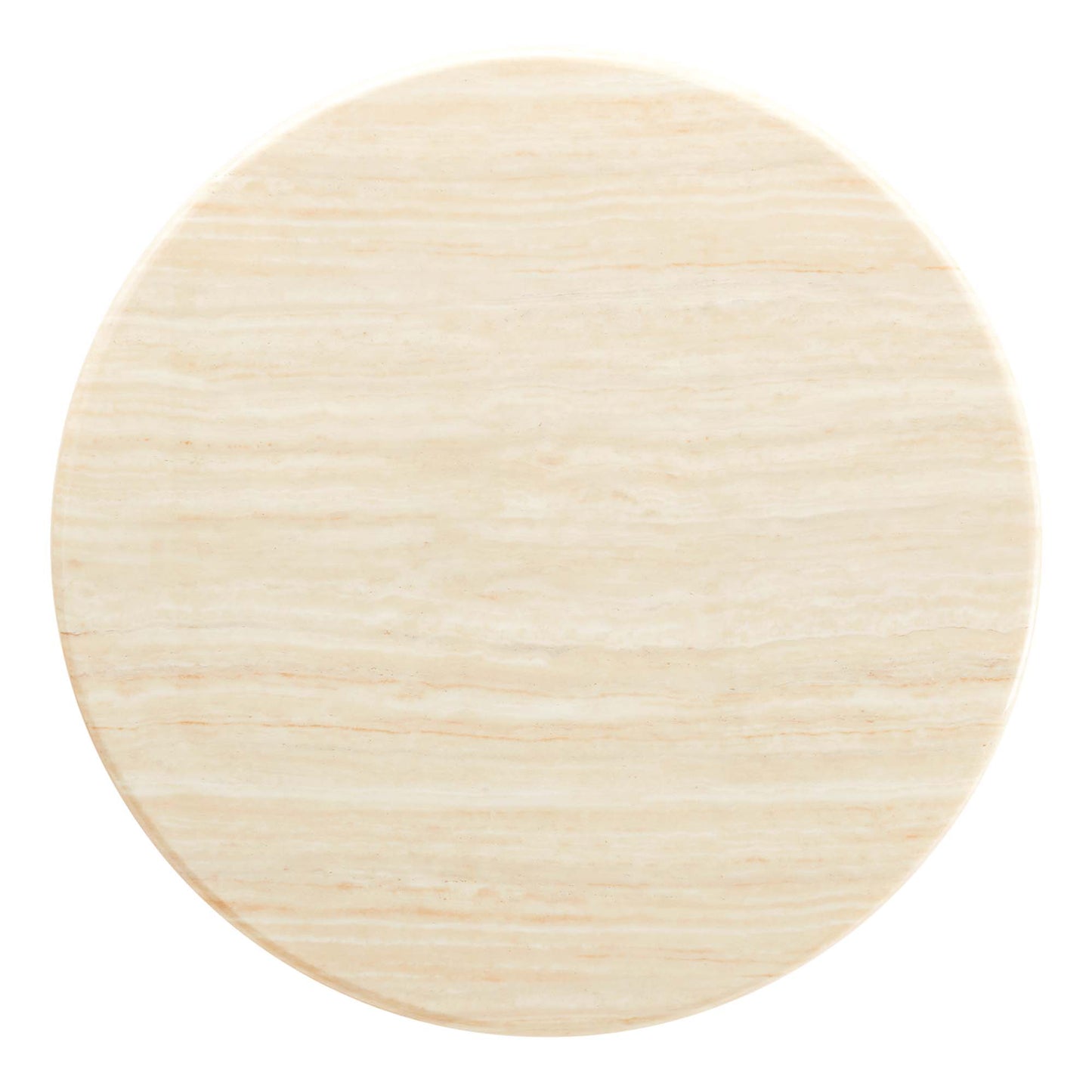 Lippa 36” Round Artificial Travertine  Dining Table