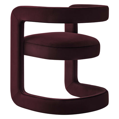 Winslow Performance Velvet Barrel Accent Chair