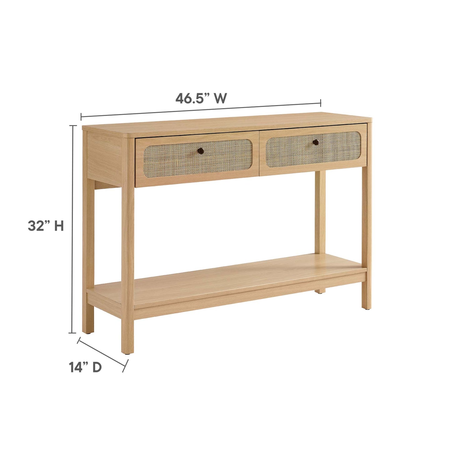 Chaucer Wood Entryway Console Table