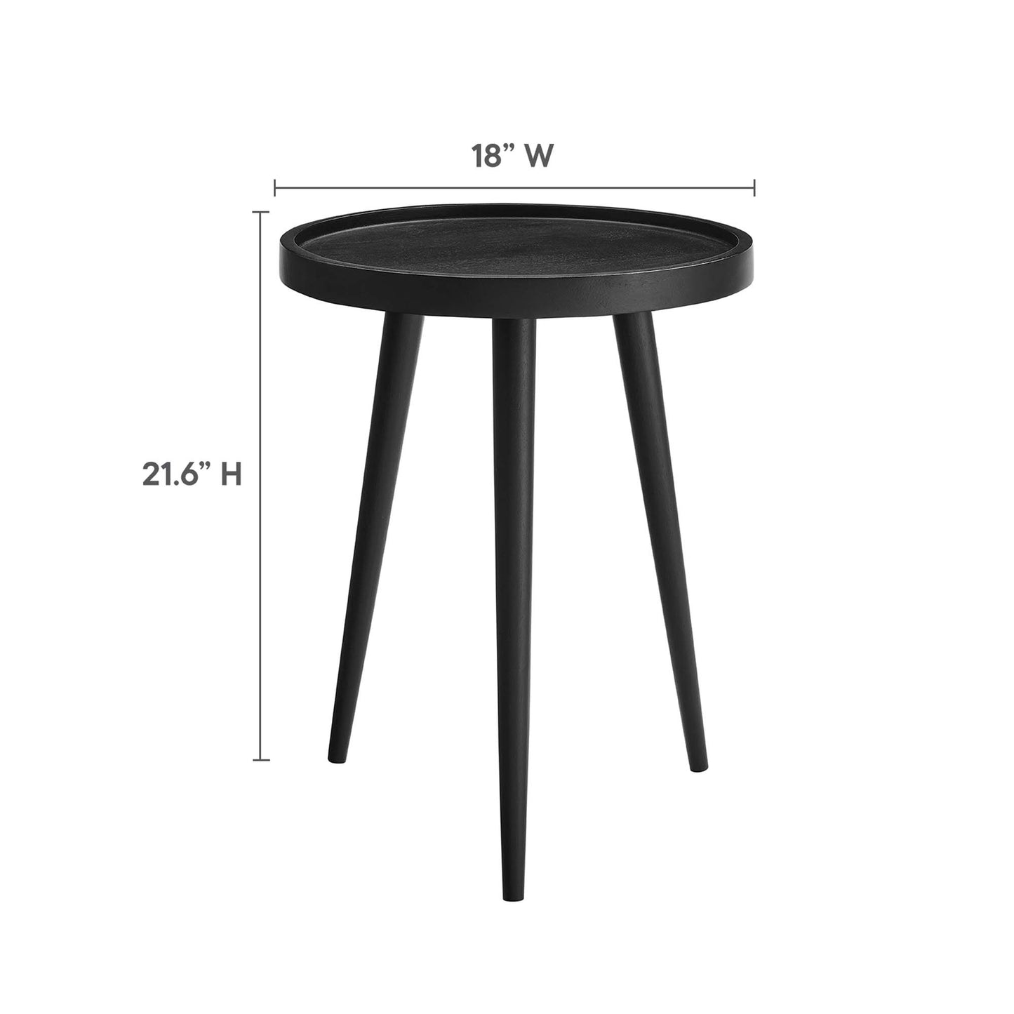 Chiro Round Wood Side Table