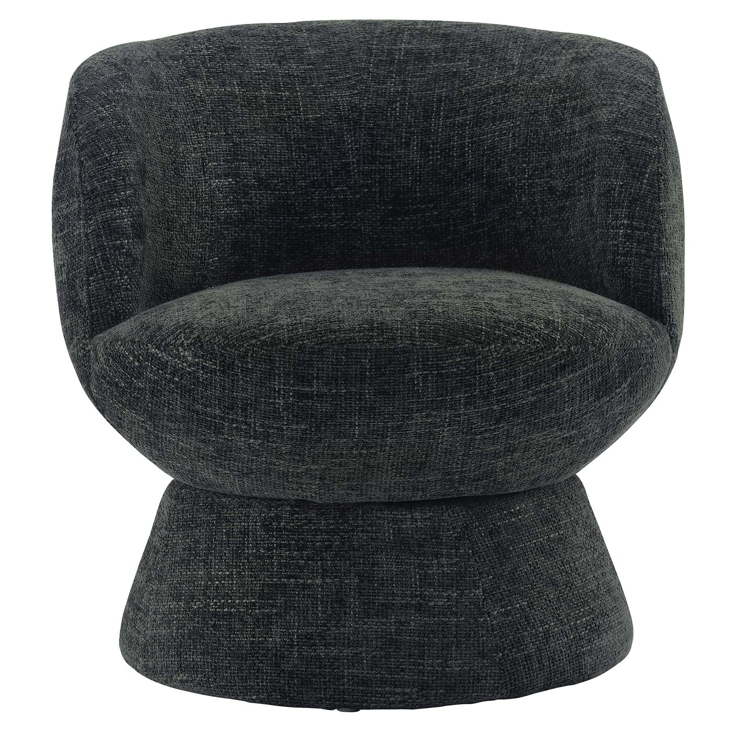 Vesta Chenille Fabric Upholstered Swivel Chair by KB Supply