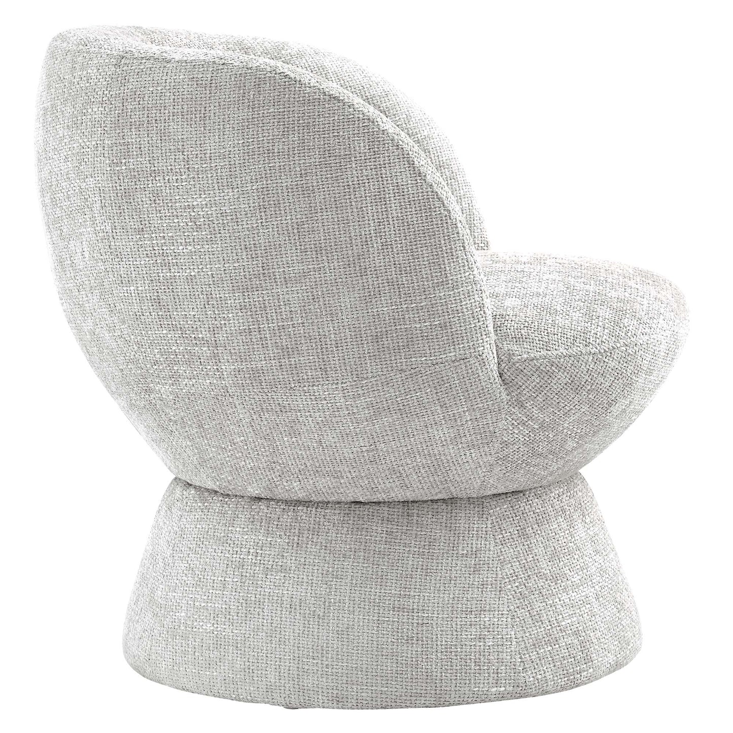 Vesta Chenille Fabric Upholstered Swivel Chair by KB Supply