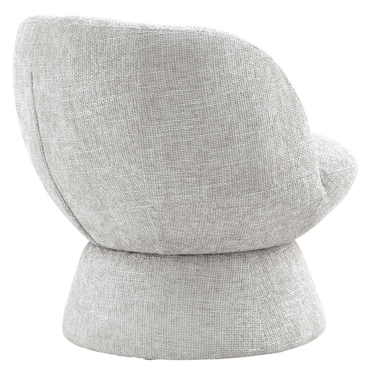 Vesta Chenille Fabric Upholstered Swivel Chair by KB Supply