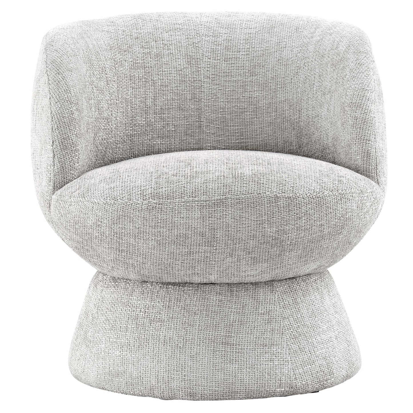 Vesta Chenille Fabric Upholstered Swivel Chair by KB Supply