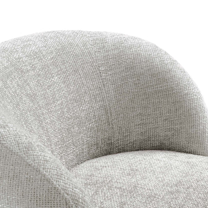 Vesta Chenille Fabric Upholstered Swivel Chair by KB Supply