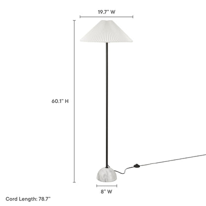 Illusion Marble Dome Floor Lamp by KB Supply