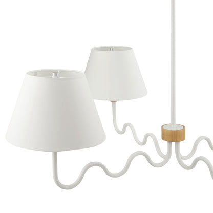 Sunlit Squiggle 4-Arm Pendant Light by KB Supply