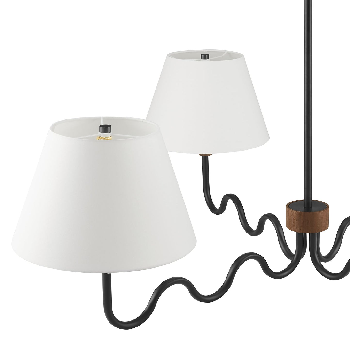 Sunlit Squiggle 4-Arm Pendant Light by KB Supply