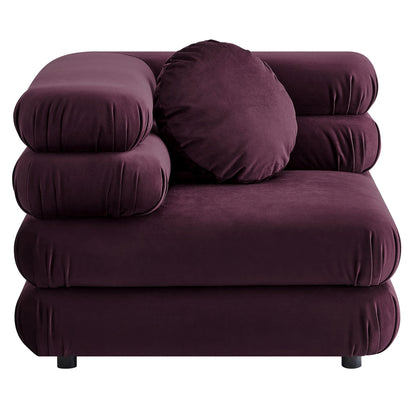 Jubilee Modular Performance Velvet Corner Chair