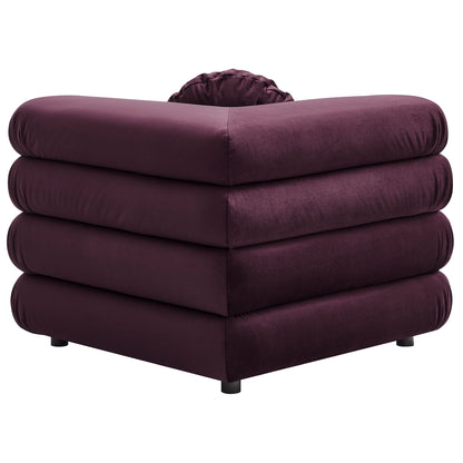 Jubilee Modular Performance Velvet Corner Chair