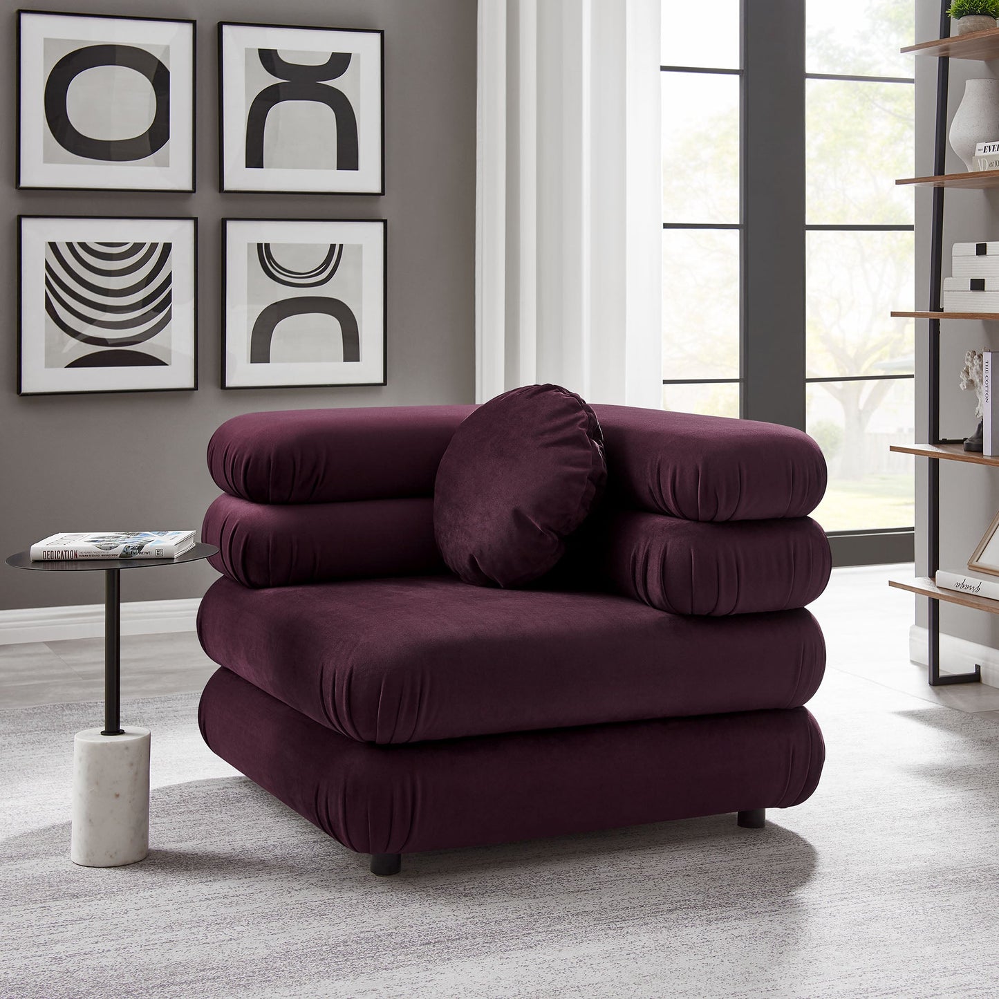 Jubilee Modular Performance Velvet Corner Chair