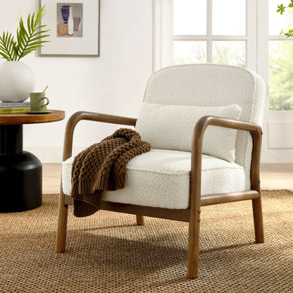 Charlie Boucle Upholstered Armchair by KB Supply