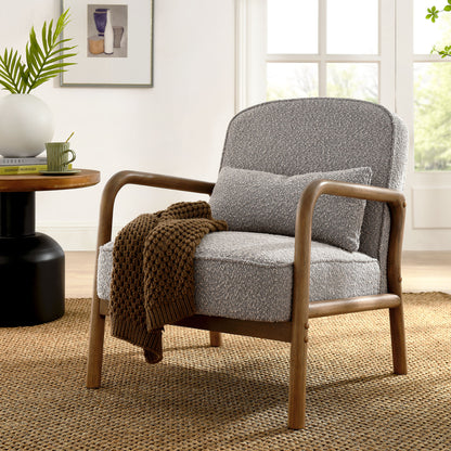 Charlie Boucle Upholstered Armchair by KB Supply