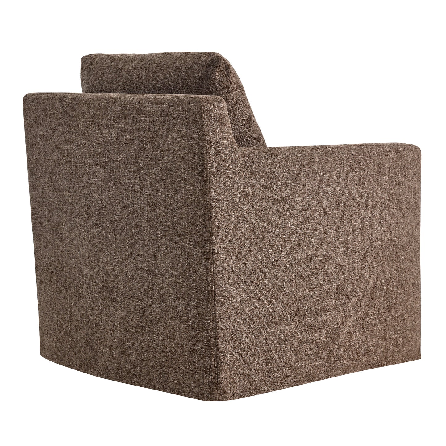 Serene Linen Slipcovered Swivel Armchair by KB Supply