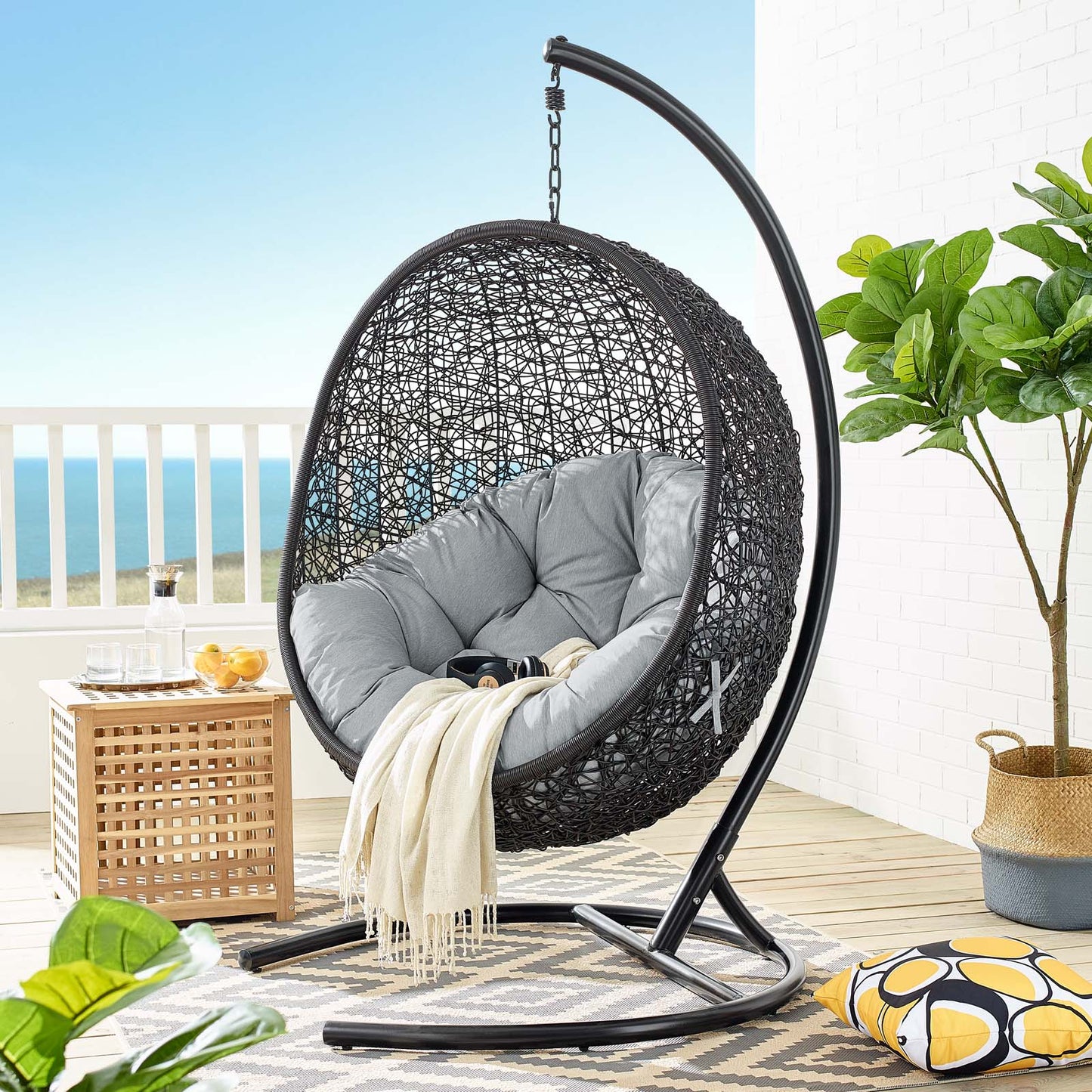 Encase Swing Outdoor Patio Lounge Chair