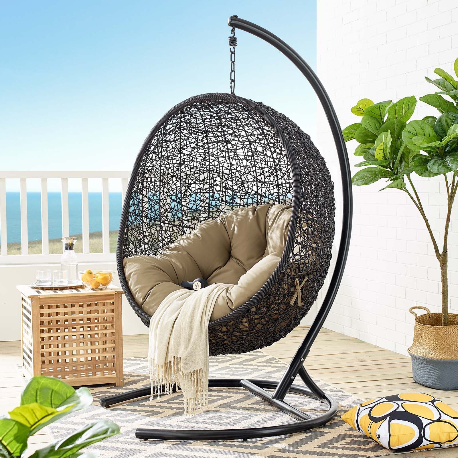 Encase Swing Outdoor Patio Lounge Chair