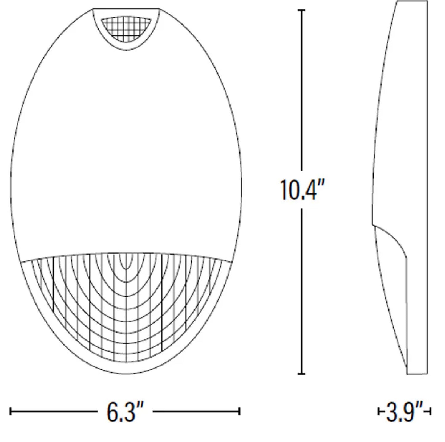 LED Outdoor Emergency Light, Dusk To Dawn, 12W, 1000 Lumens