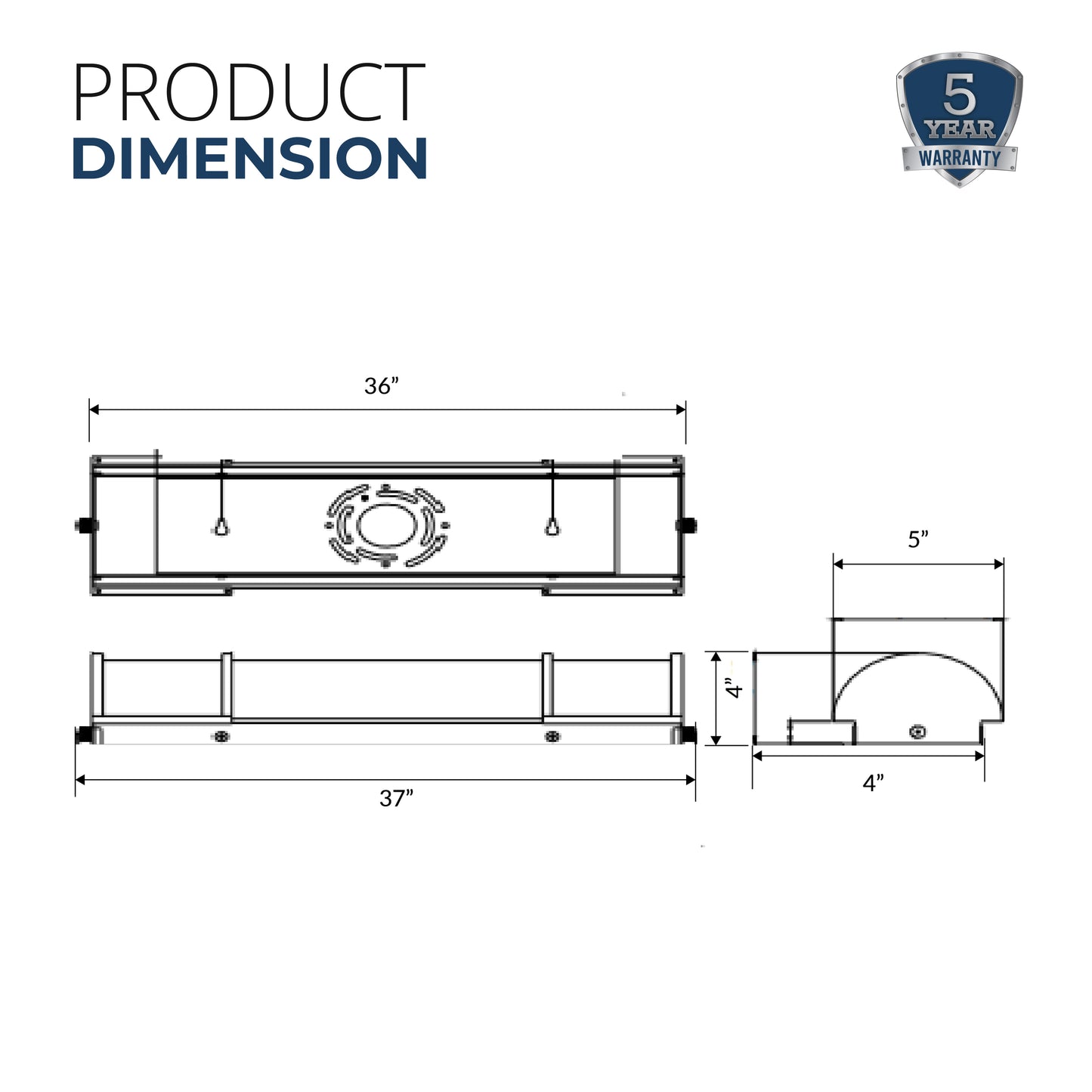 Elegant Glow LED Linear Vanity Light | Streamlined Design for Modern Elegance | 36 inch