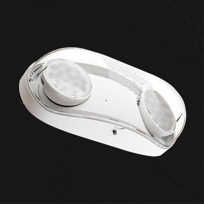 LED 2-Head Outdoor Emergency Light, 2.4W, 6500K CCT, 400 Lumens