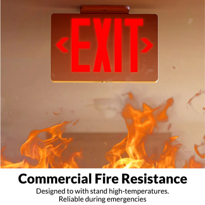 LED Exit Sign (Red), Damp Rated