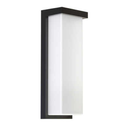 LED Outdoor Wall Sconce, 18W/20W/22W Selectable, 3000K/4000K/5000K, Black Finish