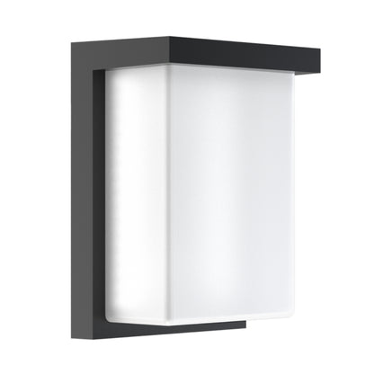 LED Outdoor Wall Sconce, 12W/14W/16W Selectable, 3000K/4000K/5000K, Black Finish