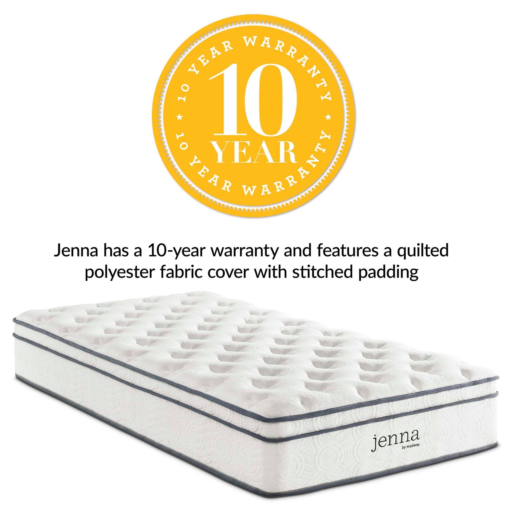 Jenna 10" Innerspring and Foam Twin Mattress