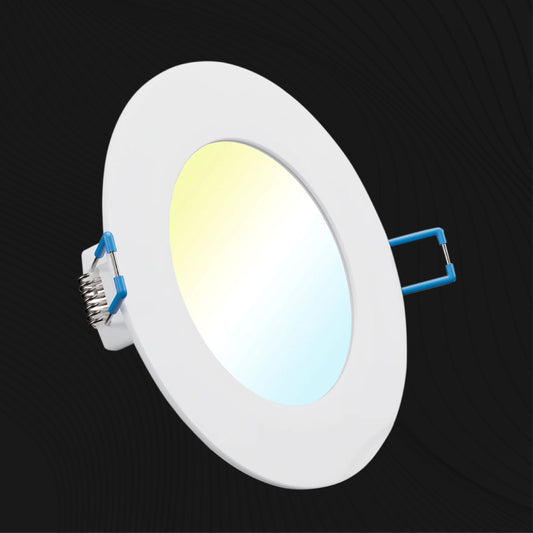 Recessed LED Lighting, 4 Inch, Slim, Selectable CCT, 650 Lumens