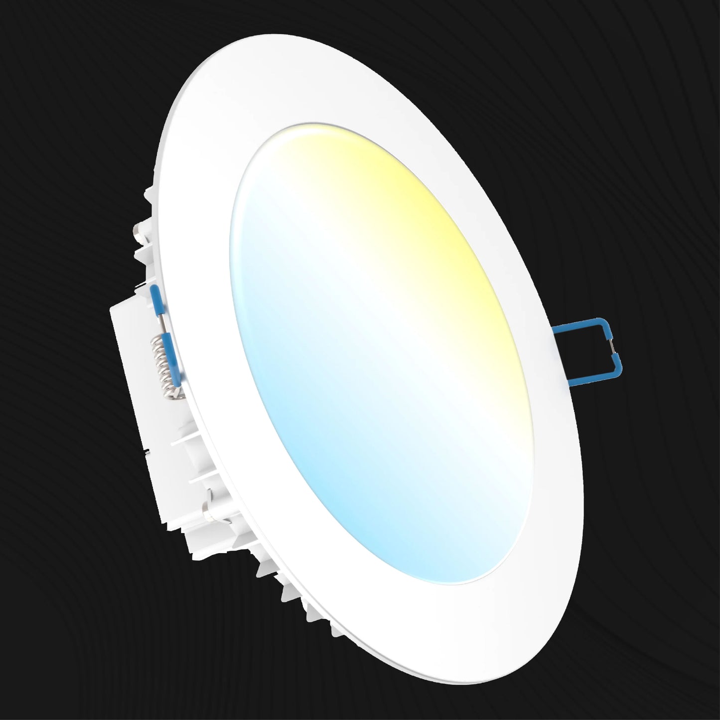 Recessed LED Lighting, 6 Inch, Slim, Selectable, Integrated Junction Box, 850 Lumens