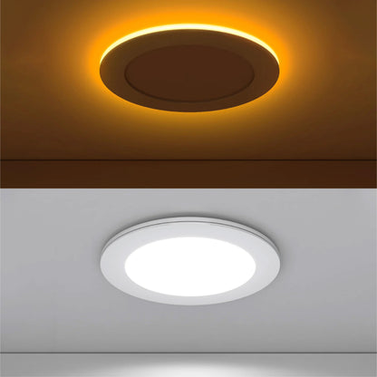 Recessed LED Lighting, 6 Inch, Slim, Wafer Thin, Night Light, Selectable CCT, 1500 Lumens