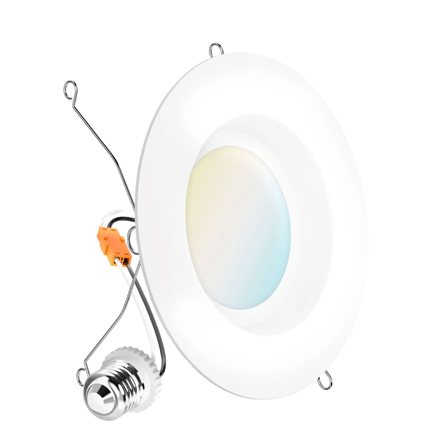 Recessed LED Retrofit Lighting, 5-6 Inch, Smooth, 965 Lumens, Selectable CCT (2700K-5000K)