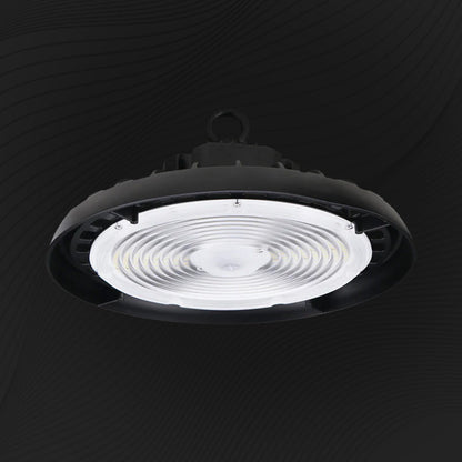 150w UFO LED High Bay 23300 Lumens, Adjustable Wattage & Selectable CCT 3500K-5000K