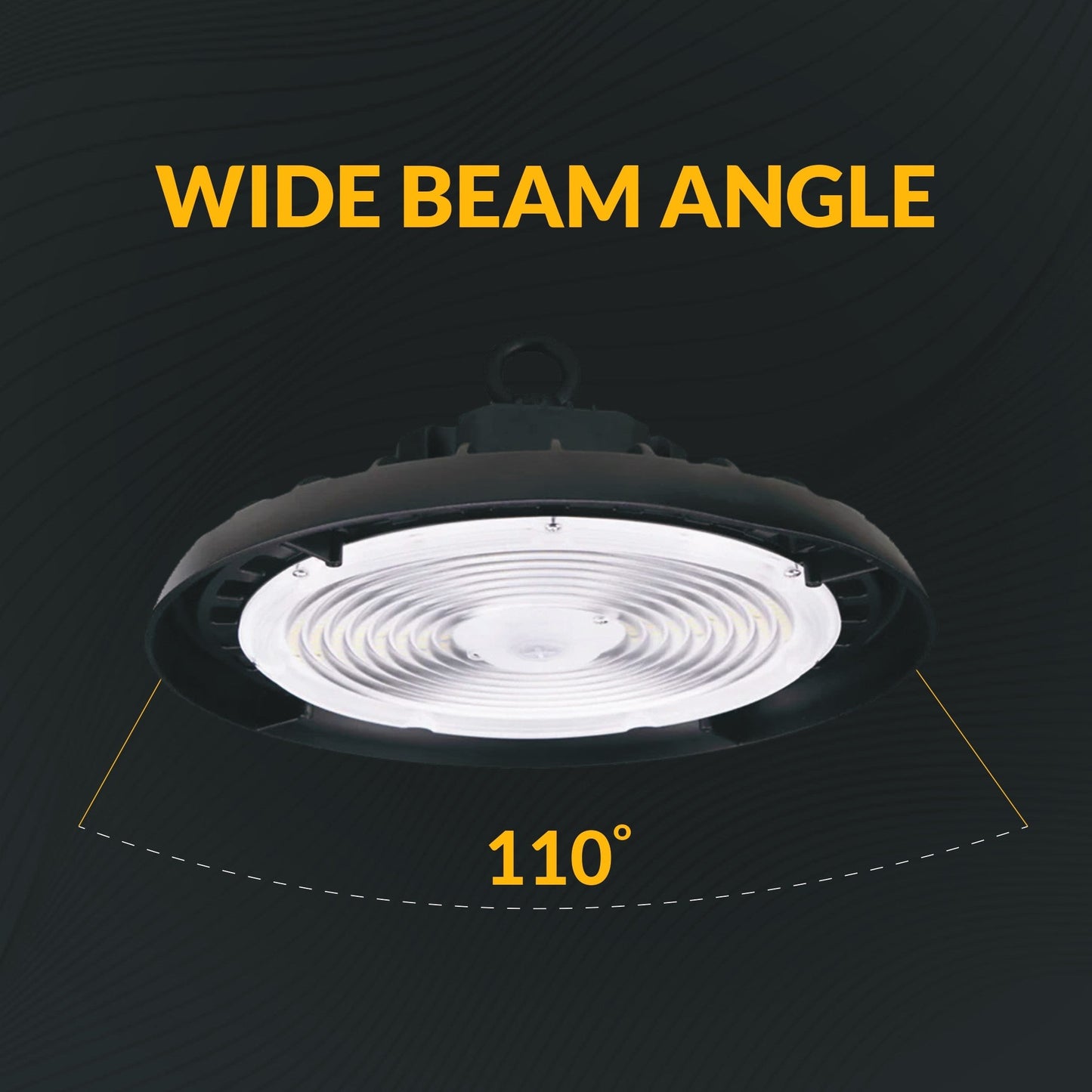 240w UFO LED High Bay 37200 Lumens, Adjustable Wattage & Selectable CCT 3500K-5000K