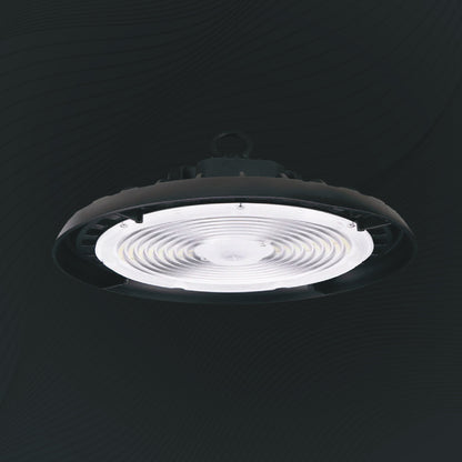 300w UFO LED High Bay 51100 Lumens, Adjustable Wattage & Selectable CCT 3500K-5000K